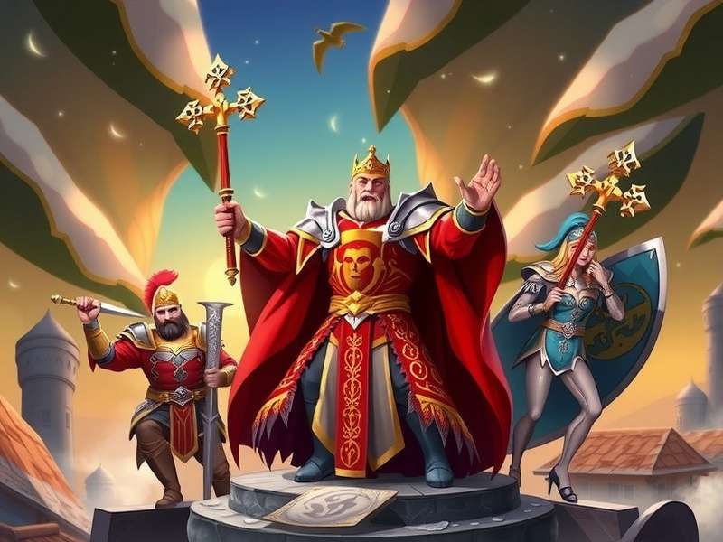 Celestial Crusader King game heroes